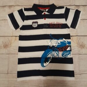 Striped Polo Shirt Big Boy Sz 7